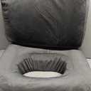 HOMBYS Extra Long BBL Pillow After Surgery for Sleeping & Sitting, Brazilian Butt Lift Pillow with Extended Back Support, BBL Chair with Hole, Mixed Filling (High-Density Foam + Soft Shredded Fill)