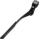 BV Bike Kickstand - Alloy Adjustable Height Rear Side Bicycle Kick Stand, for 24" - 28" Mountain Bike/Road Bike/BMX/MTB (Black)