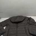 Women's Lightweight Packable Puffer Jacket Detachable Hood Coat Quilted Jacket for Hiking Outdoor (Black, M)