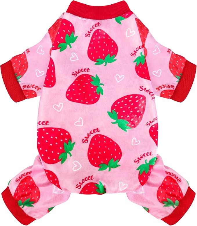 Dog Pajamas Soft Lightweight Dog Onesies Outfit Clothes for Small Medium Large Puppy Pjs for Pet Boys Girls Dogs Cats S