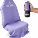 Car Seat Towel | Premium Microfiber Towel Seat Covers for Cars | Universal Fit & Machine Washable | Portable Car Seat Towel Cover After Gym, Yoga, Beach Taro Purple