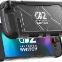 Heavy-Duty Dockable Case Cover Compatible with Nintendo Switch 2 (2025 Release), Anti-Scratch Hardshell for Switch 2 Console & Controller, Comfort Handle Full-Body Skin Protector
