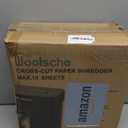 Woolsche Paper Shredder,10-Sheet Cross Cut with 3.43-Gallon Basket, P-4 Security Level,3-Mode Design - Shreds CD and Credit Card,Durable,Fast and Jam Proof for Home Office (ETL Certified)