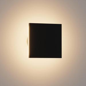 Outdoor LED Wall Light Modern Porch Light Patio Light for House Outdoor Wall Sconce Aluminum Waterproof Porch Lights Indoor Exterior Sconce Wall Lighting Warm White 3000K (Square) (1-Pack)