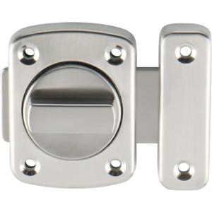 Alise Gate Latch Slide Bolt Latches Lock,Large Size Safety Double Sided Rotate Gate Hardware,SUS304 Stainless Steel Gate Latch,Brushed Finish,78mmx65mm