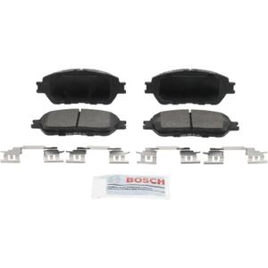 BOSCH BE906H Blue Ceramic Disc Brake Pad Set With Hardware - Compatible With Select Lexus ES300, ES330; Toyota Avalon, Camry, Sienna, Solara, Tacoma; FRONT