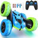 Hamdol Remote Control Car for Kids, 360 Rotating Double-Sided RC Car with LED Headlights, 4WD 2.4GHz Electric Rechargeable Toy Vehicle for Boys and Girls, Perfect Birthday