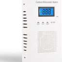 Carbon Monoxide Detector Plug in with Battery Backup, Portable Carbon Monoxide Detector for Travel, CO Alarm Monitor with Digital Display & Sound Light Warning for Home/Travel