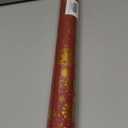 Homeral Christmas Wrapping Paper Roll - 3D Embossed Gold Foil Metallic Shine Snowfalkes Gift Wrap for Christmas, Winter Holiday, New Year Celebration - Mini Roll - 17 In x 33 Ft