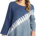 Jess & Jane Mineral Washed Gauze Tunic w/Pocket - M108