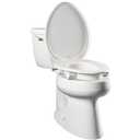 Bemis Assurance 3" Raised Toilet Seat for Seniors, Made in USA, Clean Shield Guard, Secure Hinges, Round, White