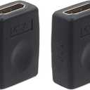 VCE HDMI Coupler HDMI Female to Female Connector 3D 4K Extension Adapter Compatible with PCs and Xbox One，Wall-Mounted TVs and TV Sticks, 2-Pack