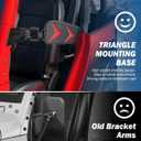 JOYTUTUS Mirrors Doors Off Compatible with 1997-2018 Wrangler TJ JK JKU (Not Fit JL), Doorless Side Mirrors with Black Orange Blue Red Inserts