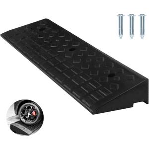 Nisorpa 4" Rise Rubber Curb Ramps Heavy Duty Driveway Curb Ramp 10 Ton Car Slope Ramp for Sidewalk Cars RV Trucks Shed Entryway Bike Pets Scooter Wheelchair 38x9.8x4inch