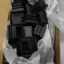 50-Pack Tubing End Caps, 7/8 x 7/8 Inch Plastic Square Hole Plugs Inserts for Chair Leg/Bar Stool/Fitness Equipment, Chair Glides Fence Plug Floor Protectors