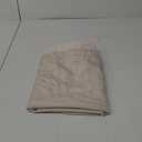 EHouseHome Faux Linen Tablecloth with Lace Trim - Waterproof/Spill Proof/Stain Resistant/Wrinkle Free/Oil Proof - for Banquet, Parties,Dinner,Kitchen,Wedding,Holiday,Nature, Square 52X52Inch