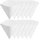 12 Pieces Maple Syrup Filter Set Maple Syrup Reusable Synthetic and Pre Filters Cone for Sap Collection Non Woven Cooking Oil Grease Strainer for Hotels Restaurants Cafe Food Trucks Kitchens