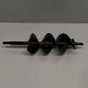 3"x12" Black Twin Auger Drill Bit Wide & Fast Double Spiral Drill for Planting & Posts Heavy Duty Steel with Hex Shank