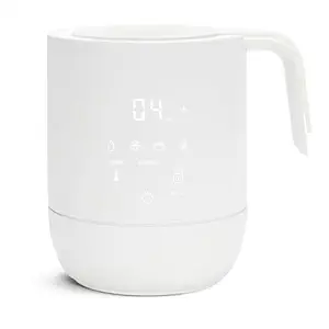 Munchkin Precision Baby Bottle Warmer for Breastmilk, Formula, Food Jars, and Sterilizing Small Parts  Compatible with All Bottle Brands, Glass, Silicone & Plastic, Digital Display, White (Plugin)
