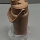 ENCOOL Insulated Water Bottle with Straw Stainless Steel Water Bottle, Leak-Proof, BPA-Free, Double Wall Vacuum Keeps Cold for 24 Hours for Sports, Travel, School (32 oz, Raw Umber)