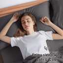 SONORO KATE 100% French Pure Linen Sheets, Breathable and Durable Linen Full Size Sheets, Anti-Tear Linen Bed Sheets, Machine Washable, 16 Inch Deep Pocket - 4 Piece (Dark Grey, Full)