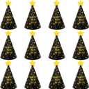 KatchOn, Happy New Years Hats | New Years Eve Party Favors | New Year Decorations 2026 | New Year Eve Party Supplies 2026 (Gold Black)