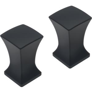 FDXGYH 2 Pcs Finial Caps Knob Lamp Shade Decorations Finials for Lamp Shade Black Harp Lamp Finial Knob with 1/4-28" Base