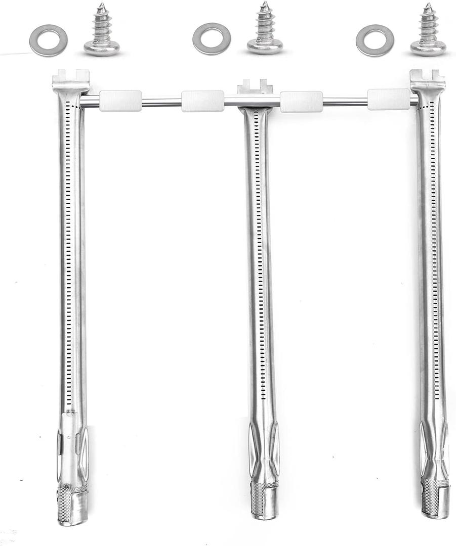 69787 Grill Burner Tubes for Weber Spirit and GS4 Spirit II 300 Series,Spirit E310, E320, E330, S310, S320, S330, 304 Stainless Steel with Up Front Control, 18 Inch Grill Burner for Weber Spirit Parts