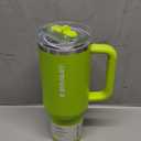 STANLEY Quencher ProTour Flip Straw Tumbler with Leakproof Lid 40 oz | Built-In Straw & Handle | Cupholder Compatible for Travel | Insulated Stainless Steel Cup | BPA-Free | Chartreuse