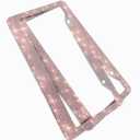 Bling License Plate Frames with High End Ribbon Gift Box,2 Pack Rhinestone License Plate Frame,Handcrafted Crystal Premium Stainless Steel Bling License Plate Frame for Women,Party,Birthday,Xmas Gift