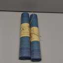 HeloHo Blue Placemats Set of 8,Vinyl Table Place Mats Stain Resistant Foldable Placemats Washable Wipeable Placemat for Kitchen Dining Table Decoration Indoor Outdoor.