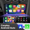 4Core+64G Car Stereo for Nissan Altima 2008 2009 2010 2011 2012 Radio Upgrade 9 inch IPS Touch Screen with Wireless Carplay Android Auto AHD Backup Camera GPS Navigation SWC (Manual A/C)