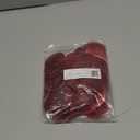 M METERXITY 100-Pack Round Shells Pieces, 2 Inch Flat Round Natural Shell Charm with Hole, Discs Sea Shells Coin Bead Connector for Wind Chimes/DIY Craft Hanging [Red]