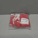 WDIRARA Women's Graphic Halter Triangle String Bikini Set 2 Piece Swimsuit with Shorts (Red and White) S