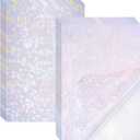 2 Types Transparent Holographic Laminate Sheets Overlay Lamination Vinyl A4 Size Self-Adhesive Holographic Laminate Film Waterproof Vinyl Sticker Paper for DIY Crafts, 10 Sheets 8.25 x 11.7 Inches