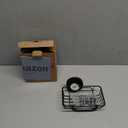 TAILI Soap Bar Holder Dish with Hooks, Shower Soap Tray Saver Suction Cup with Razor Holder for Wall, Rustproof Stainless Steel Bath Shampoo Caddy for Bathroom Accessories Organizer,Sink,Black (5.6" * 4.6")