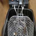 OVENTE Electric Deep Fryer 2 Liter Capacity, 1500 Watt Lid with Viewing Window and Odor Filter, Adjustable Temperature, Removable Frying Basket and Easy to Clean Stainless Steel Body, Silver FDM2201BR