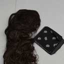 karlery Men Long Brown Wave Wig with Bandana 80s Heavy Metal Punk Rocker Costume Wig Eddie Wig Cosplay Party Wig
