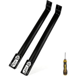 Refrigerator Black Door Handle Assembly Replacement Door Handle Set Compatible with GE Refrigerator Replace#: WR12X32350 WR12X48768 WR12X21196 AP6985343 PS12749320
