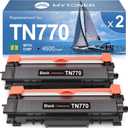 MYTONER Compatible Toner Replacement for Brother TN-770 TN770 Super High Yield Black Toner Cartridge for HL-L2370DW L2370DWXL MFC-L2750DW L2750DWXL Printer 4,500 Page, 2-Pack