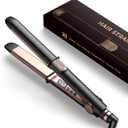 Yeshuai Ceramic Flat Iron, Hair Straightener & Curler, 12 Adjustable Temp & Dual Voltage Hair Straightener for Women for Smooth, Frizz-Free Styling, for All Hair Types (Rose Gold)