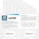 Folders with Pockets, LAYZZ 30 Pack Paper Pocket Folders, 2 Pocket File folders Fits Letter Size Paper, for School Office and Home (White)