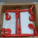 VEVOR 9215LBS 3/8"  1/2" Ratchet Binders 9,215 LBS Secure Working Load, G70 Hooks and Adjustable Length, for Grade 70-80 Chains, Tie Down, Hauling, Towing, 2-Pack, Red