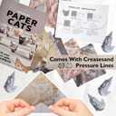 Vincofoo DIY Paper Cats Origami, Fun 3D Paper Dog & Cat Models Origami Paper Craft Kit, Cute Kitten Origami Papercraft Kit, Desk Decoration & DIY Art Gift for Cat Lovers(100PC Cats & Dogs) (2PC)