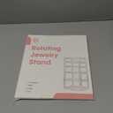 360 Rotating Earring Holder Organizer Stand,5 Tiers Acrylic Jewelry Organizers and Storage,Stud Earring Organizers and Storage,212 Holes and 212 Grooves for Earrings Necklaces chain bracelet