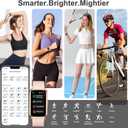 Smart Watches for Women,7 Day+ Battery,Aluminium Case,with Heart Rate/Blood Oxygen/Sleep Tracker,IP68 Smart Watch for Android&iOS,Steps/Calorie/Distance,Pink