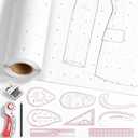 YooNotee Sewing Pattern Paper Set, 45 Inch x 15 Yard, Number, Translucent