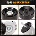Engine Serpentine Belt Tensioner Bolt Idler Pulley Drive Kit Fit for Ford Ranger, for Mazda B3000, OHV V6 3.0L, 1997 1998 1999 2000 2001 2002 2003 2004 2005 2006 - Replace 38385 38001 6PK2243