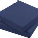 AAAAAcessories Outdoor Seat Cushions for Chairs, Waterproof, Fade-Resistant Patio Furniture Replacement Cushions, 21" x 21" x 4", Set of 2, Navy Blue