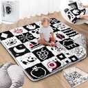 Beavtaens Baby Play Mat, 50x50 Playpen Mat with Machine Washable